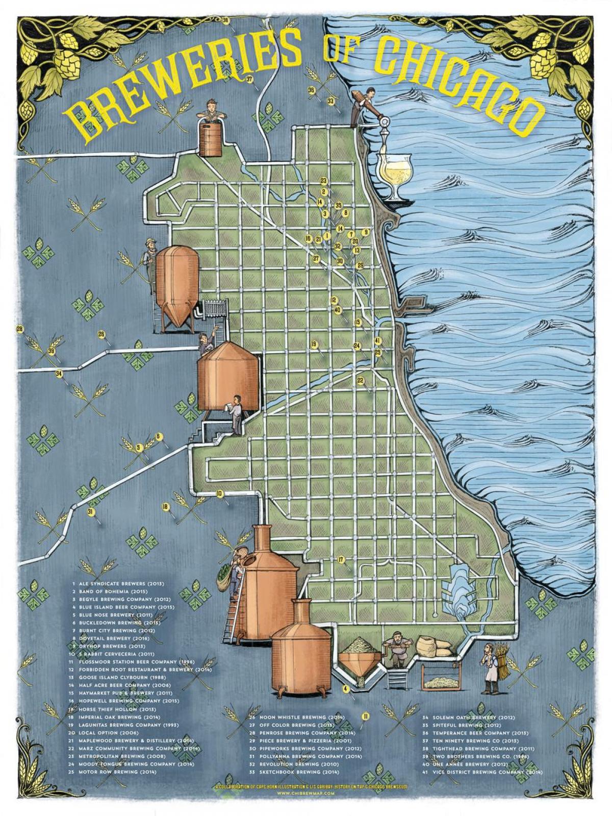 Chicago øl kart