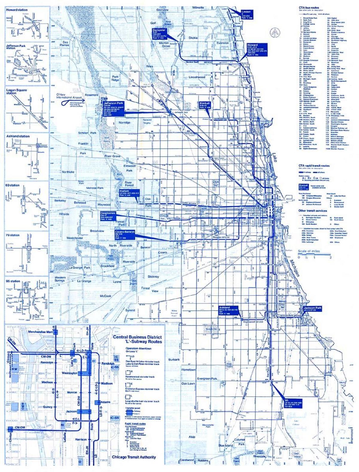 Chicago buss-system kart