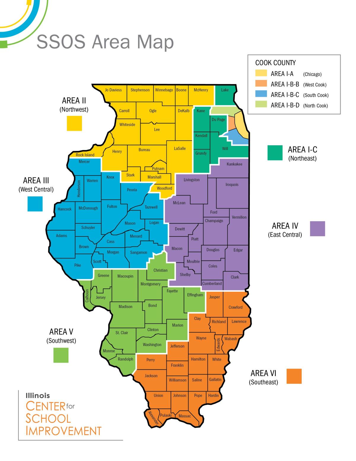 Chicago offentlige skoler kart