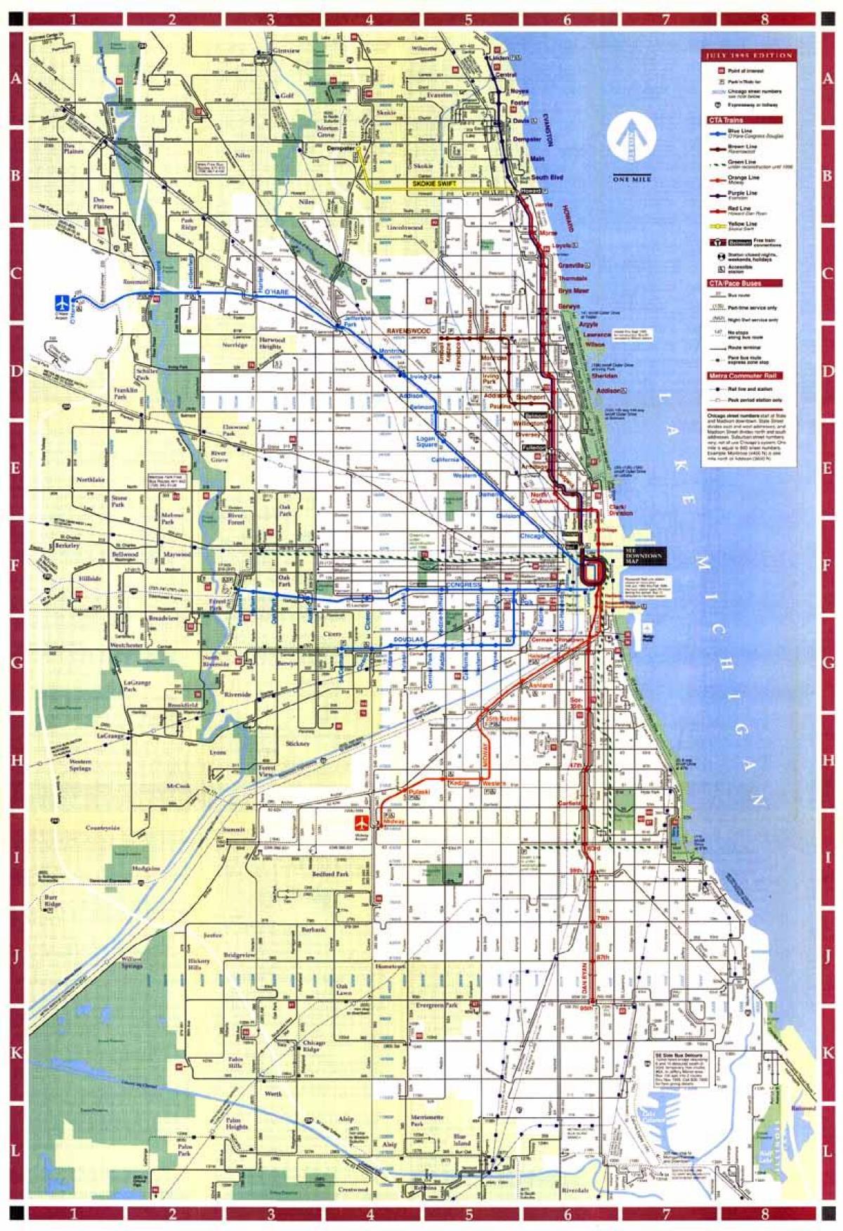 byen Chicago kart