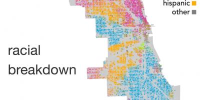 Kart over Chicago etnisitet