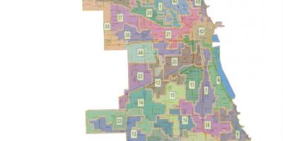 Byen Chicago menigheten kart