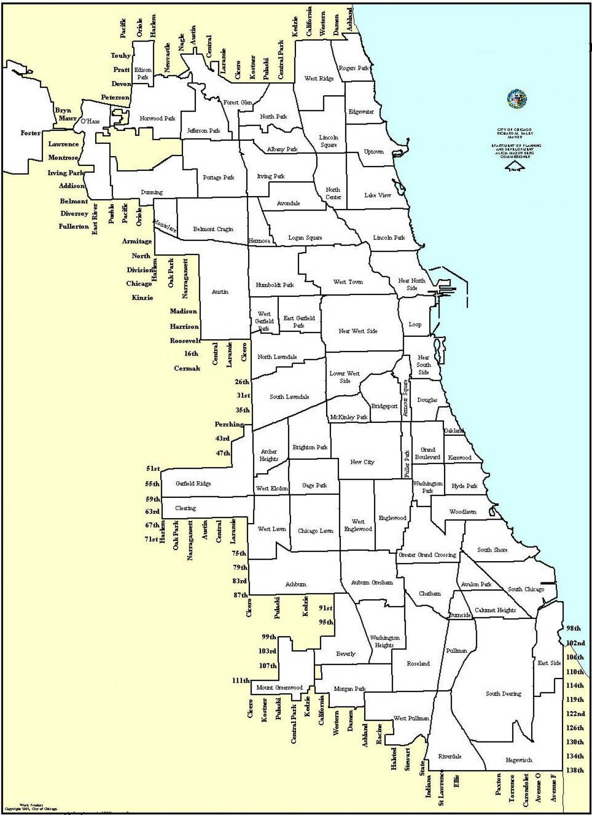 reguleringsplan kart Chicago