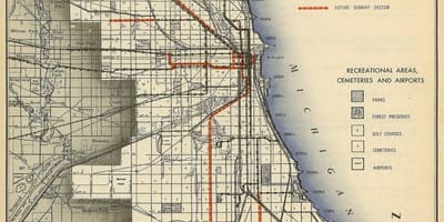 Kart over Chicago t