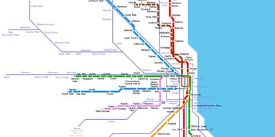 Chicago subway station kart